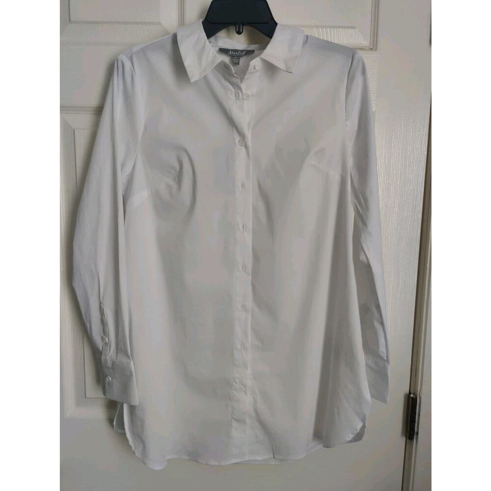 Marled Reunited Clothing White Button Down Tunic Shirt – NWT